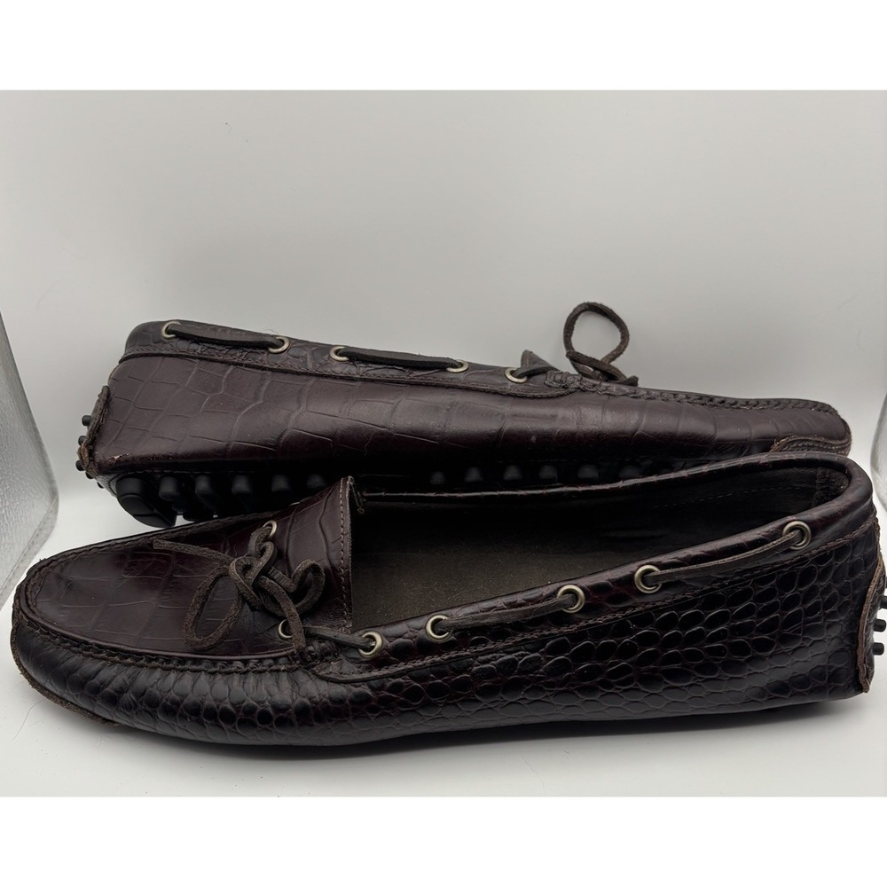 Cole Haan Gunnison Waxy Leather Boat Driver Loafers‎ Brown Men 11.5 - Picture 6 of 7